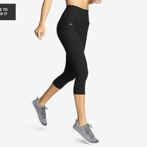 Eddie Bauaer Trail Tight Capris - High Rise Black S